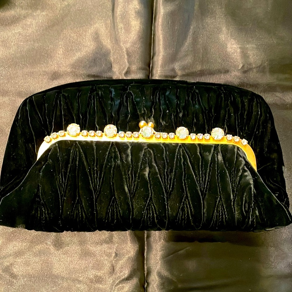 Miu miu clutch in velvet